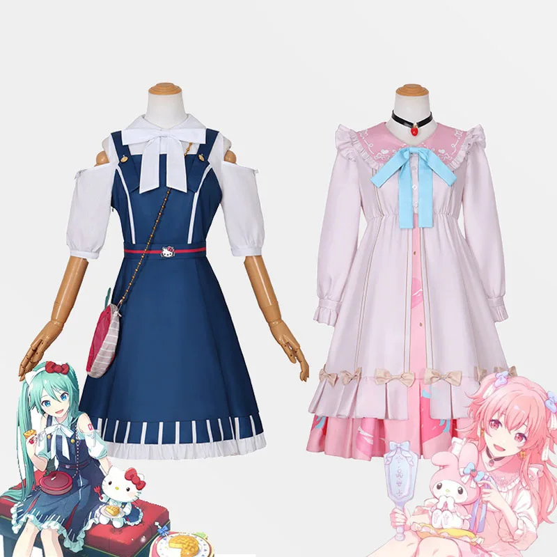 

Anime Momoi Airi Hinomori Shizuku Cosplay Costume Women Cute Lolita Pink Dress Uniform Outfits Halloween Carnival Party Clothes