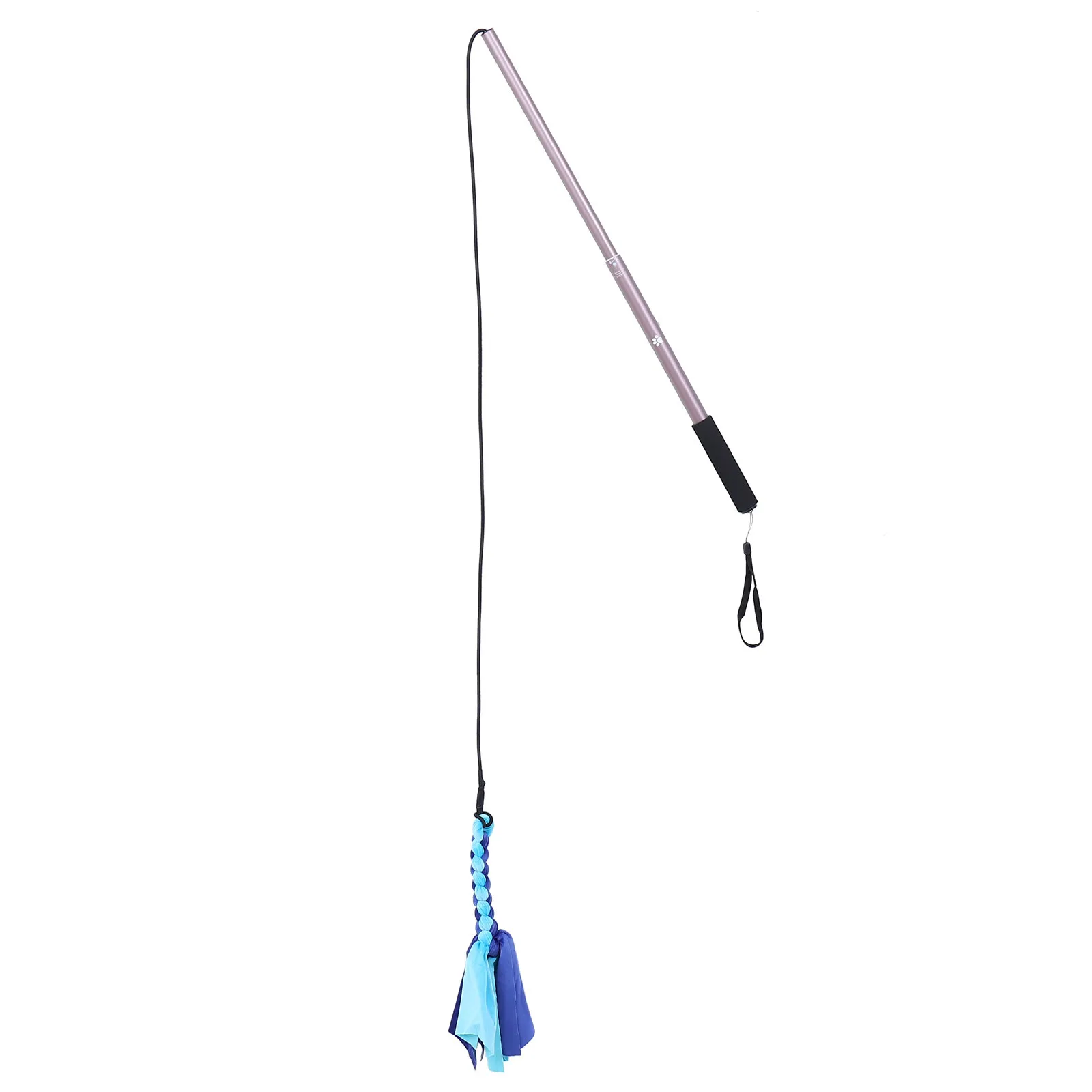 

Aluminum Alloy Dog Stick Toys Rubber Nylon Rope Lightweight Puppy Interactive Pet Activity Wand Teaser