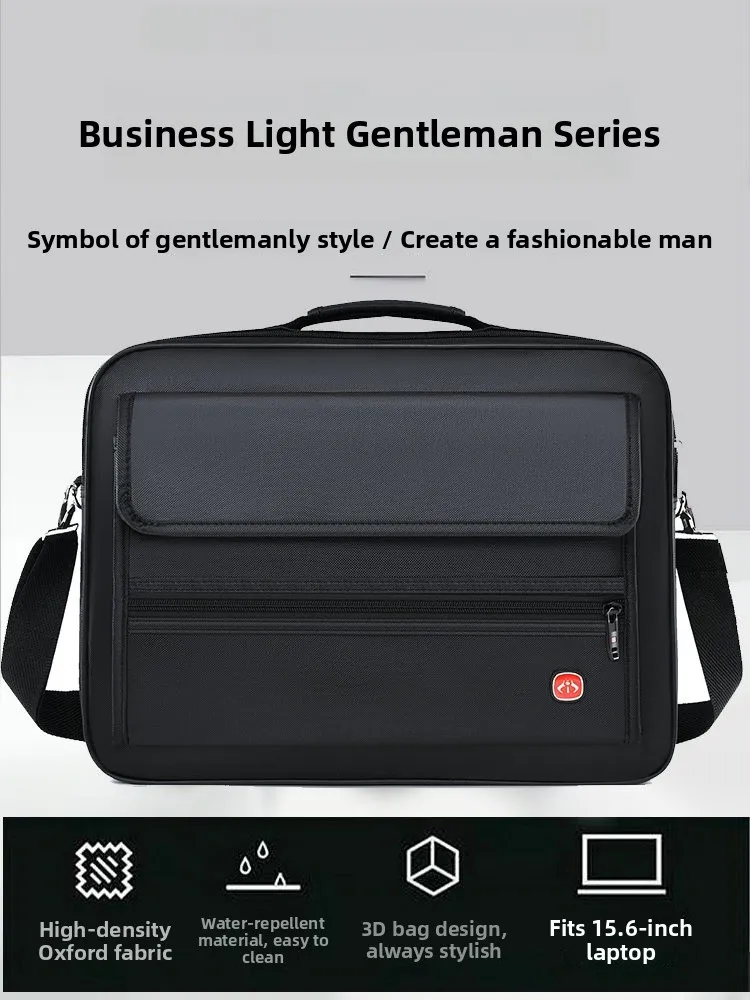 

Large Capaci Ox Cloth Men's oulder Crossbody Bag Waterproof Wear-resistant Busin Handbag Casual Bapa