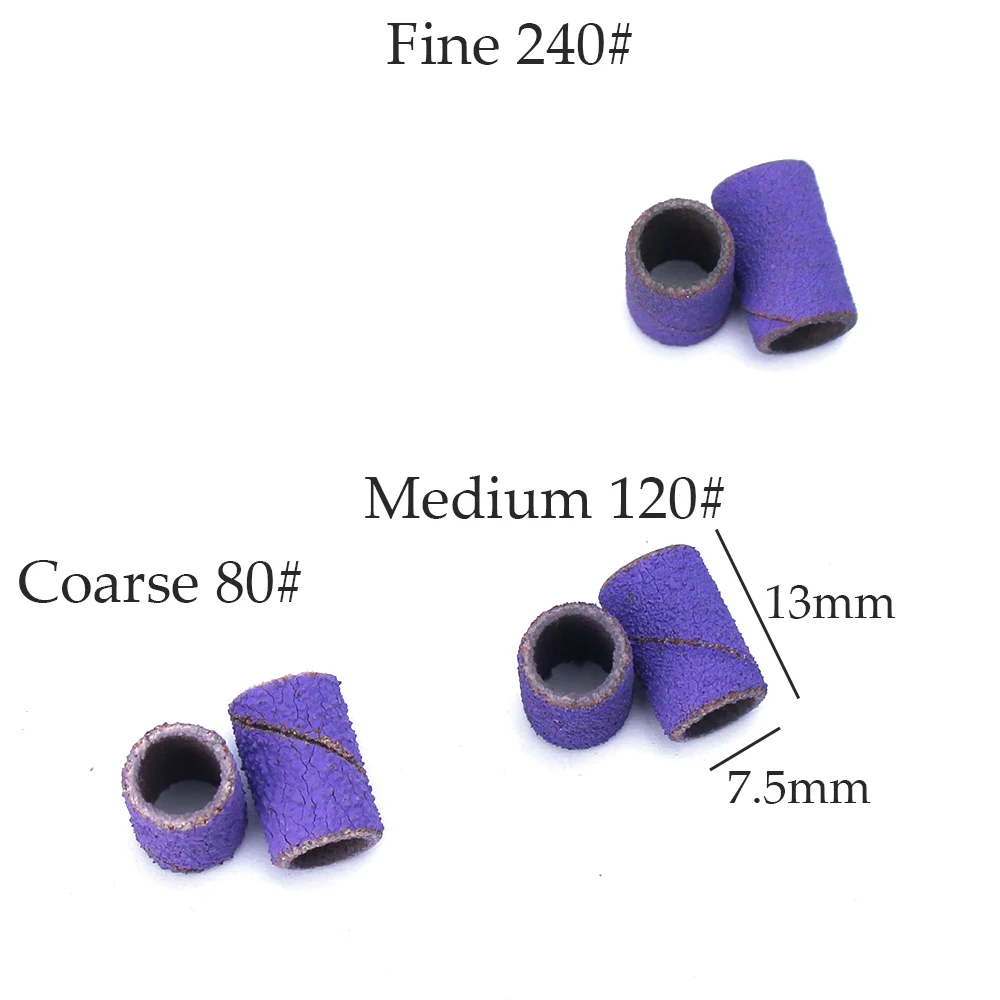 80 # 120 # 180 # مسمار الرملي العصابات الكهربائية آلة الأظافر مسمار لقمة ثقب الأشعة فوق البنفسجية هلام الاكريليك مزيل طلاء الأظافر لأداة ملحقات الأظافر #6