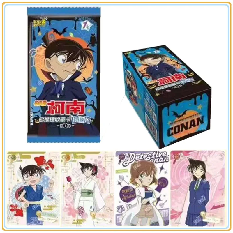 KAYOU Detective Conan Name Reasoning Unveiling Collection Card Kudou Shinichi Mouri Ran Rare Anime Card Kids Toys Christmas Gift