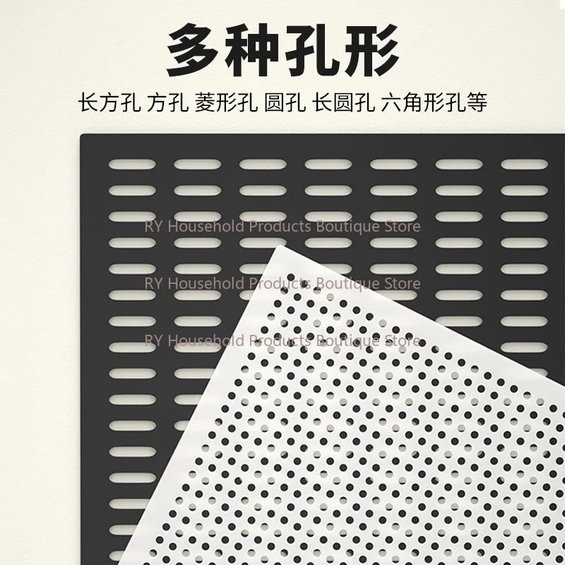 1PC White PP Plastic Perforated Board DIY Orifice Plate Wall Mount Shelf Peg Board Plastic Board Thick 1mm 2mm 3mm 4mm 5mm