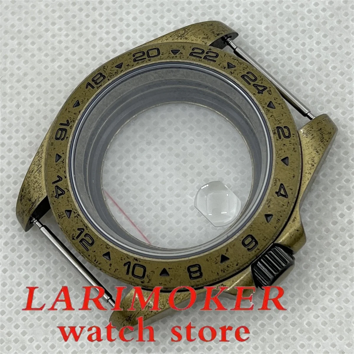 NH35 Retro Bronze 40 mm Gehäuse 24 Stunden GMT Standardzeit Stahllünette Saphirglas NH34 NH35 NH36 NH38 39 ETA2824 PT5000 Uhrwerk