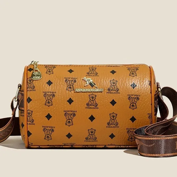 

2025 Vegan Leather Boston Pillow Bag Women's Lightweight Crossbody Tote with Adjustable Wide Strap