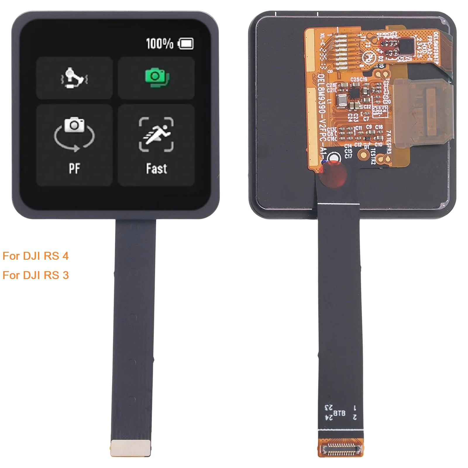 Ekran LCD do stabilizatora DJI RS4/RS 3 - Część zamienna do naprawy ekranu dotykowego RS4/RS 3