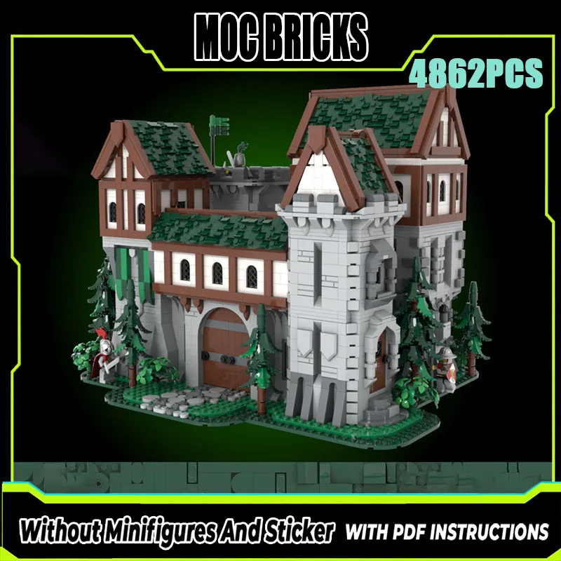 

Exquisite New Product MOC Building Blocks Medieval Architecture Model Knight Castle Technology Modular Children's Toy DIY Set