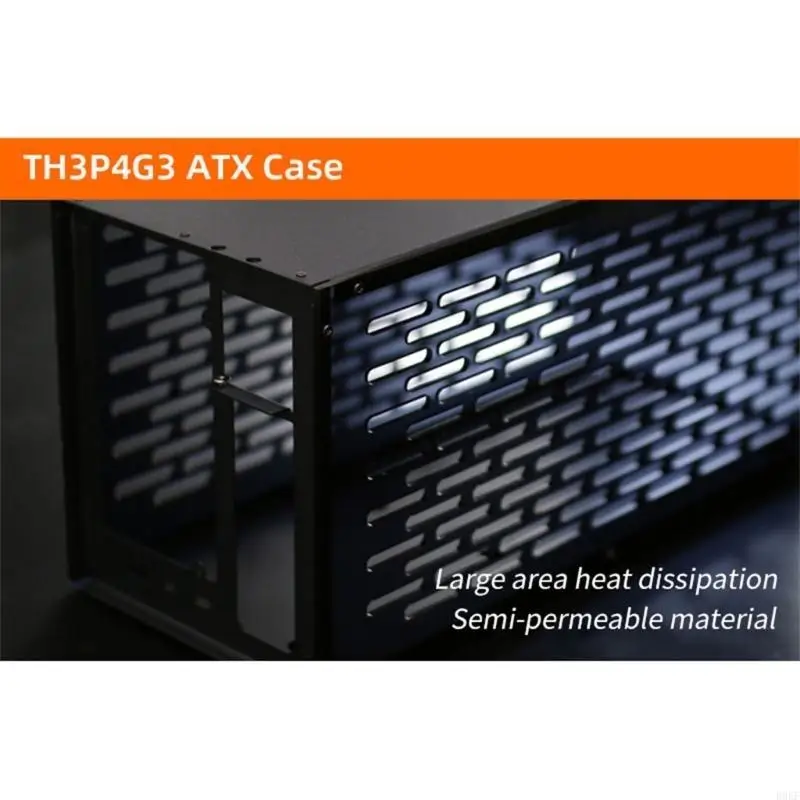B0KF TH3P4G3 ATX Metal Housing Box GPU Dock Dock Support OLED Display Cooling Fan Thunderboltcompatible Support ATX