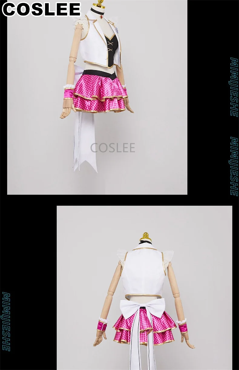 COSLEE Vtuber Hololive Mori Calliope Cosplay Costume Anniversary Celebrations New Clothing JK Uniform Dress Role Play Halloween