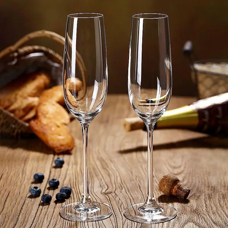 

European-Style Champagne Glass Light Luxury Creative Crystal Cocktail Glass Goblet Sparkling Wine Glass