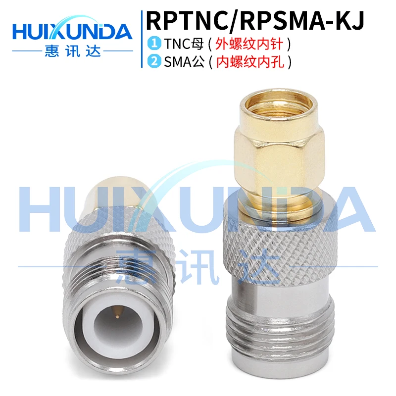 RPTNC/RPSMA-KJ RPTNC Female to RPSMA Male TNC External Thread Pin to SMA Internal Thread Hole Connector