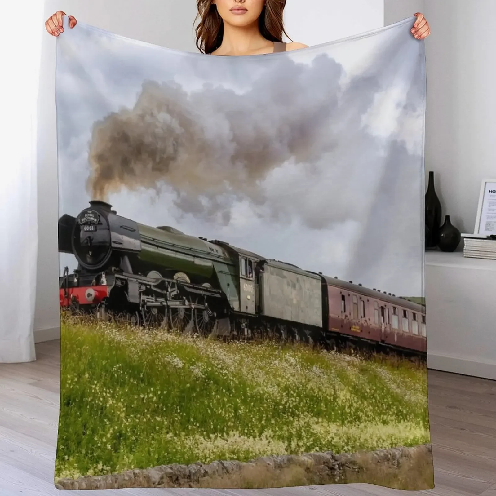 The Flying Scotsman in Yorkshire Throw Blanket Winter beds Sofa Throw Comforter manga Blankets