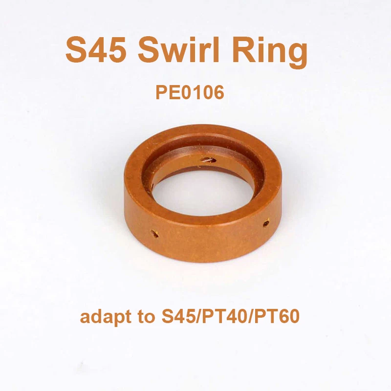 

Plasma Consumables Diffuser Swirl Ring for PT-40 PT-60 IPT60 S25 S35 S45 IPT-40 type Plasma Cutting Parts PE0106 5PK