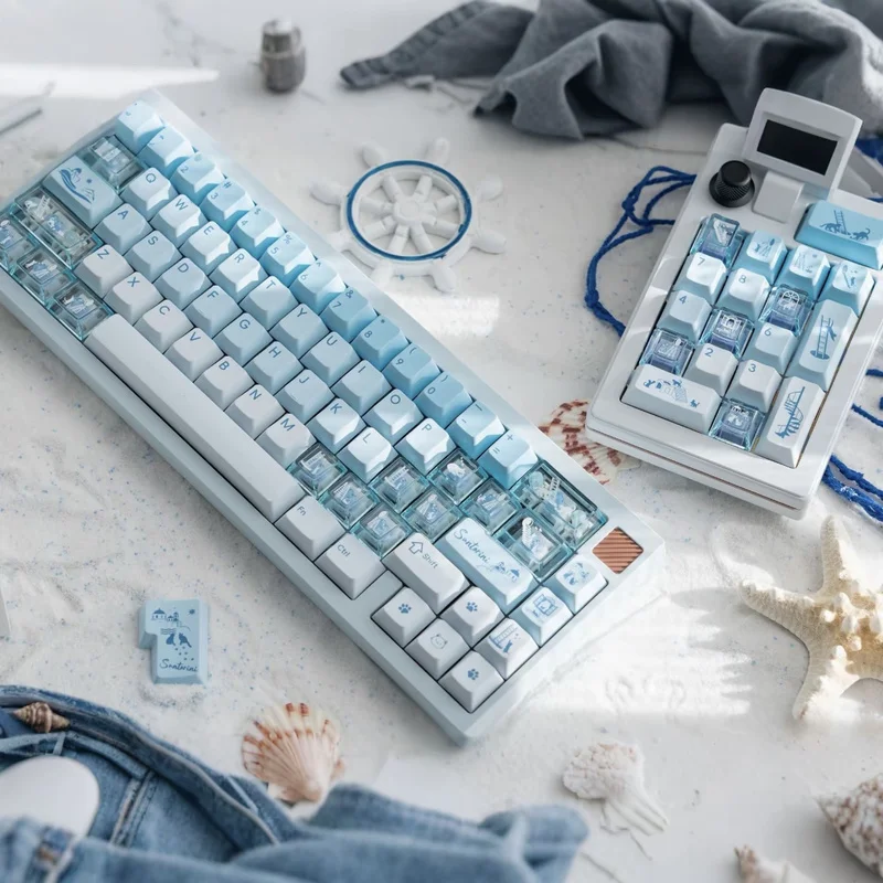 

Колпачок для клавиатуры Lorent Santorini Cat PBT, заводская высота, колпачок для клавиатуры, 145 + 26 клавиш, KV1-65, приятный на ощупь