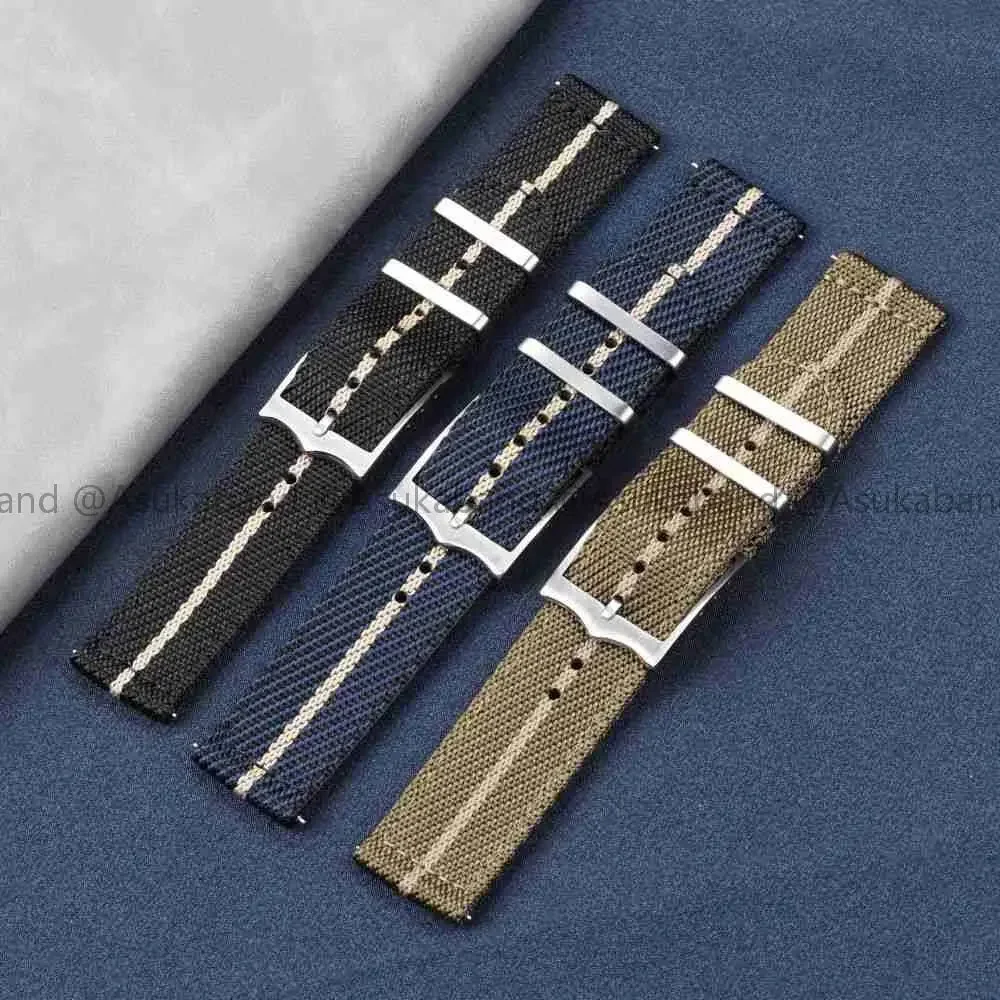 Canvas Nylon Watch Strap 20mm 22mm for Tudor Black Bay for Swatch for Blancpain Fifty Fathoms for OMEGA Seamaster for Rolex Band