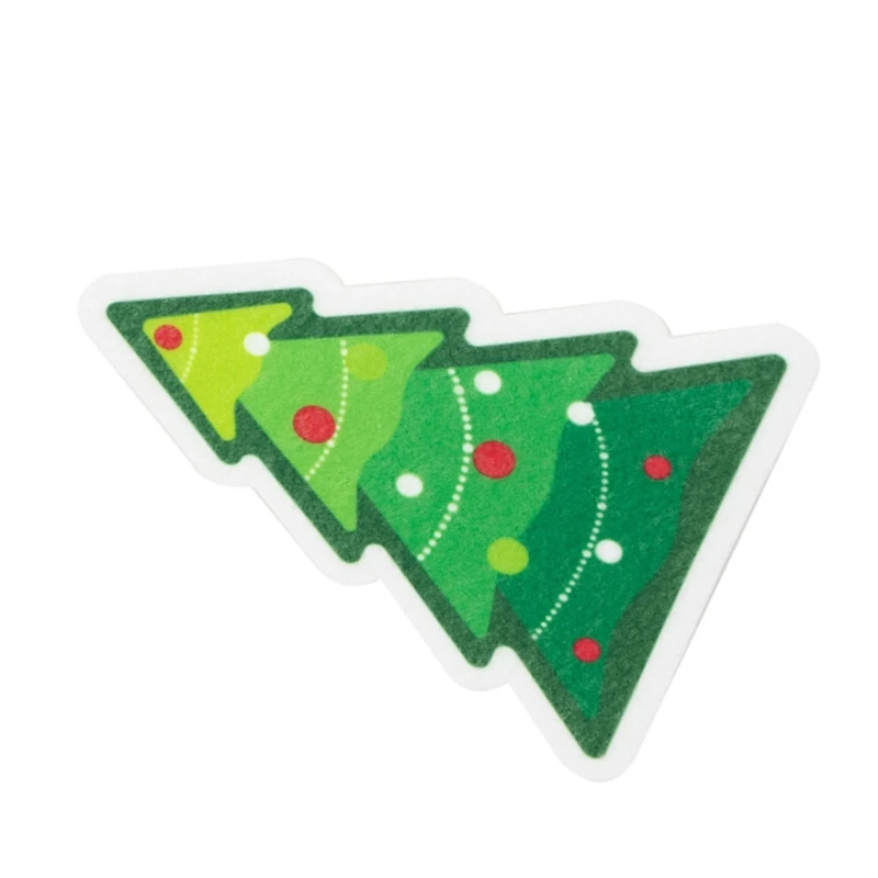 Y1UB 만화 인쇄 크리스마스 스폰지 재미 있고 귀여운 주방 청소 도구