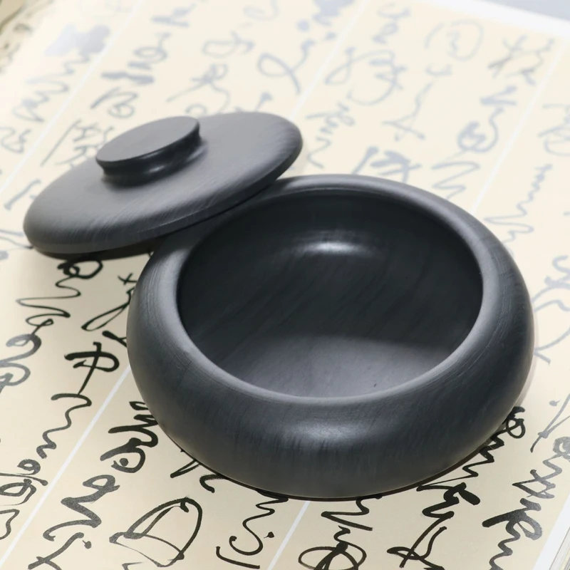 Stone Ink Stone Square Round Inkstone Chinese Calligraphy Brush Pen Drawing Multifunctional Inkstone Paperweight Artist Supplies