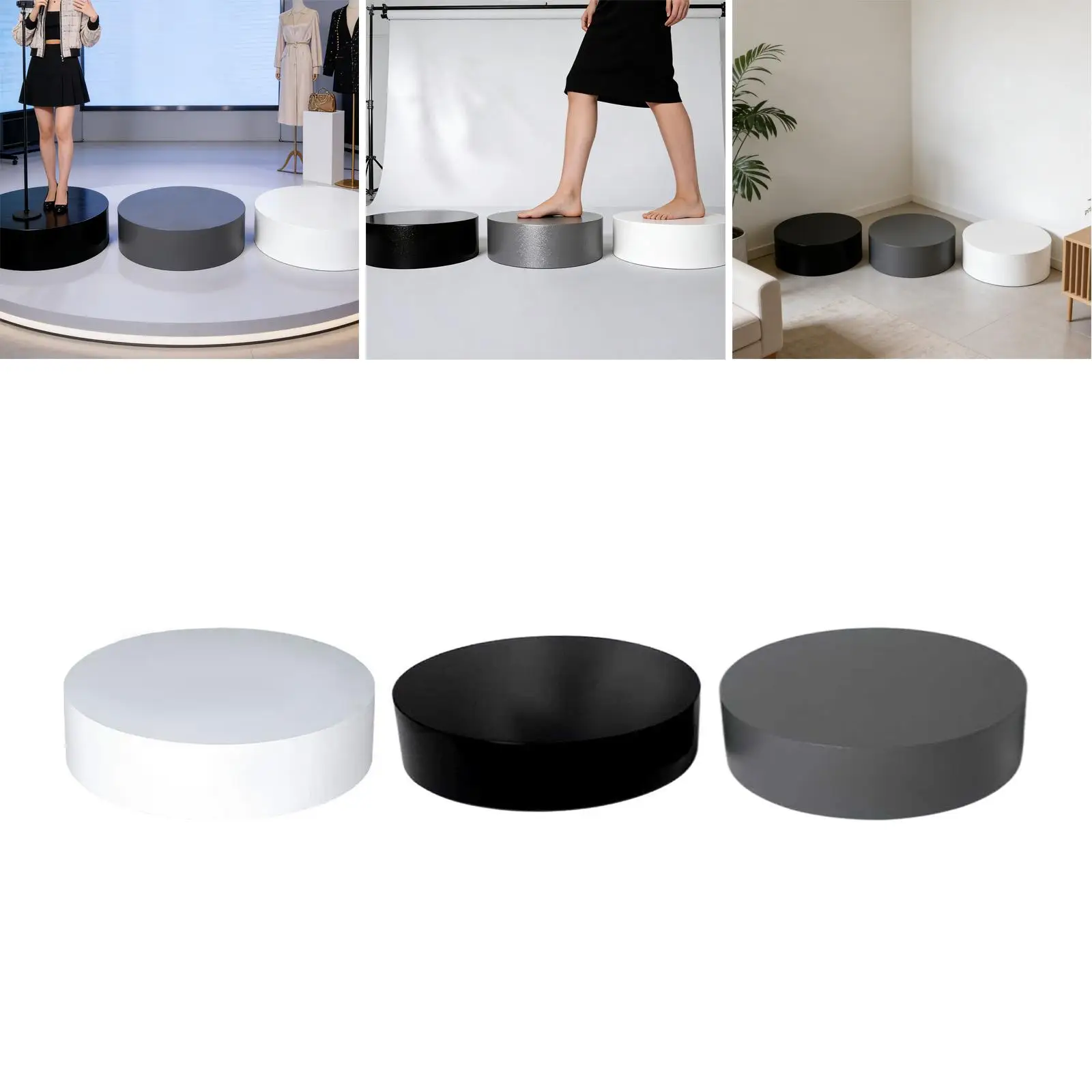 Artificial Board Display Pedestal Stand Durable Nonslip Stand Decoration Riser Table for Bridal Shop Clothing Store