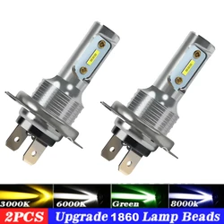 2Pcs New H7 H4 H11 H8 H1 H3 H6 LED Car Headlight Bulb Beam 24V 12V 55W 80W High Power Auto Fog Light Lamps 6000K 8000K Headlampt