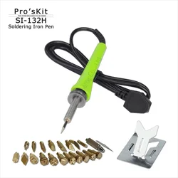 Proskit SI-132H carving Soldering Iron Pen Tools For Wood Pyrography Burning Kit For Carving Embossing Home DIY Soldering