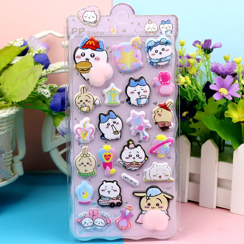 جديد Kawaii الكرتون ثلاثية الأبعاد ضرطة الخوخ ستيريو ملصق مجسمة حيوانات جميلة تخفيف الإجهاد ملصقات ديكور ذاتي الصنع لوازم