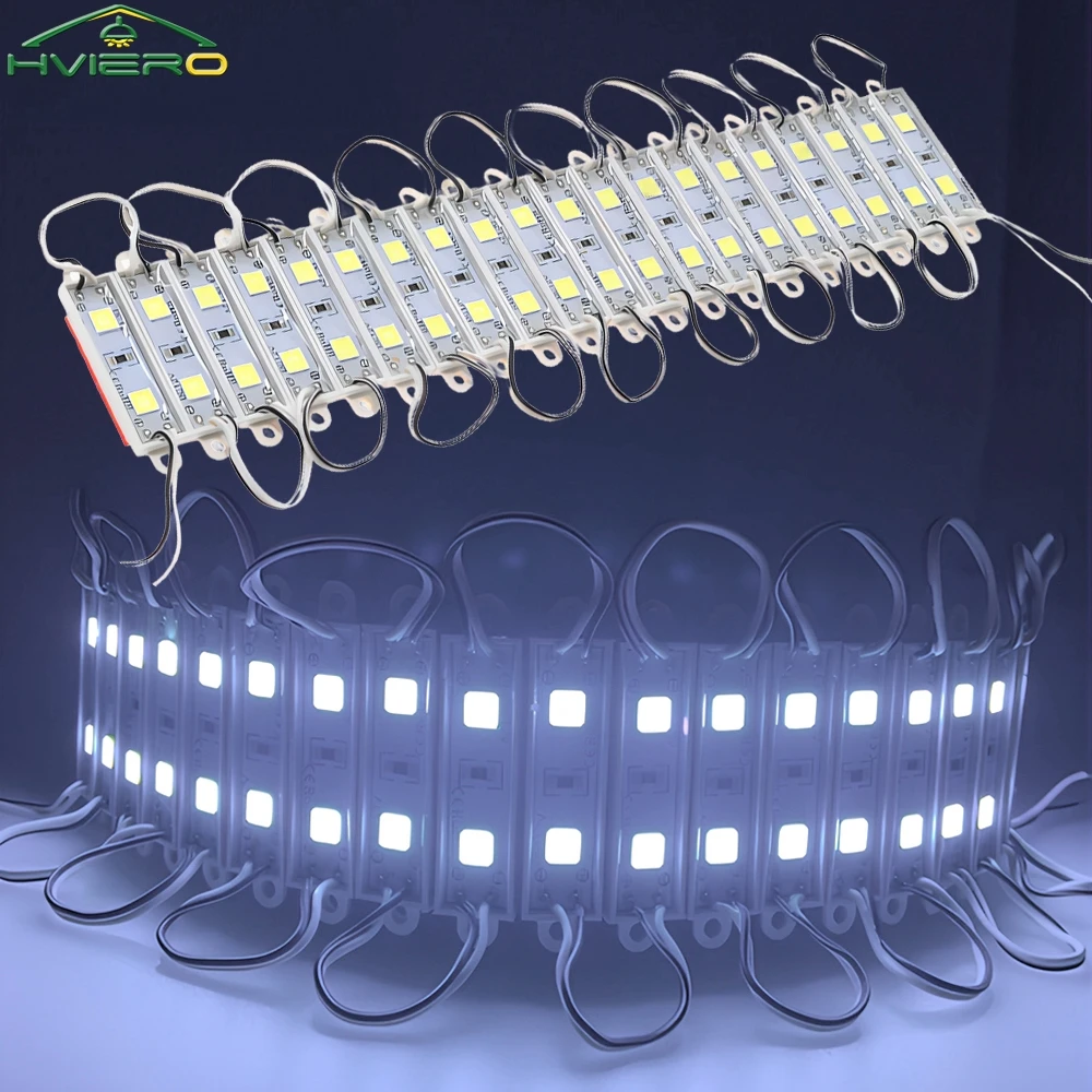 20Pcs 5054 2LED Modules Mini Led DC 12V Waterproof Backlight For Advertisement Edge Design White Warm Atmospheres TV Advertising