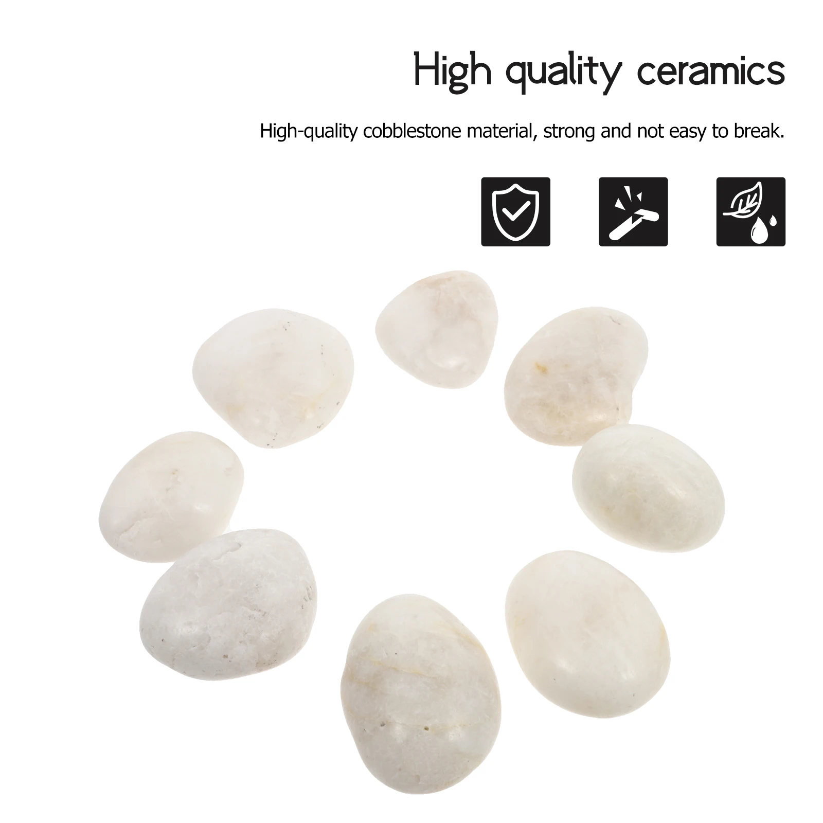 8 Pcs Hand-painted Stones Toy Children for Kids Stepping Painting Kit Rocks Craft Drawing Pebble