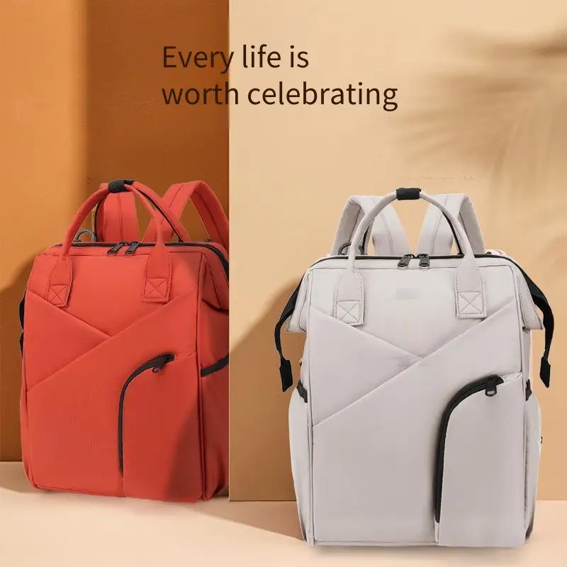 

Сумка для мамы с передним карманом, стильный водостойкий легкий рюкзак для подгузников для женщин, модная дорожная сумка для беременных