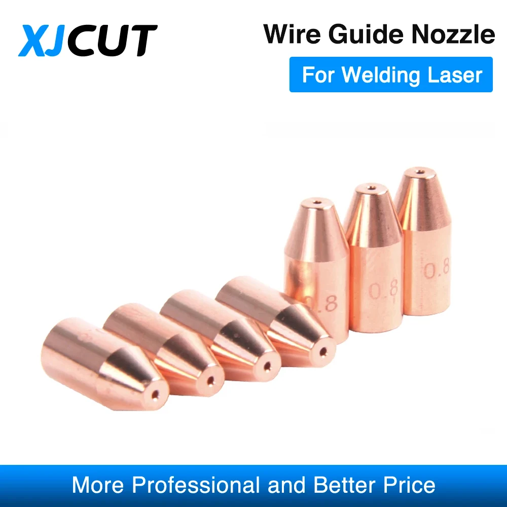 Boquilla de soldadura láser CQWY QILIN Ospri SUP WSX HANWEI, piezas de cabezal, boquilla guía de alambre, boquilla de alimentación de cable láser M5 TIG 0,8/1,0/1,2/2,0