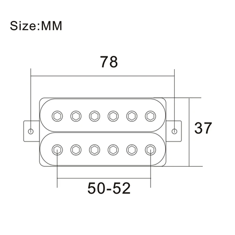 Vintage Alnico5 Humbucker Coil Spliting Neck7.5K/Bridge15K Double Coil Electric Guitar Pickup Black Guitar Part Warm Sound White