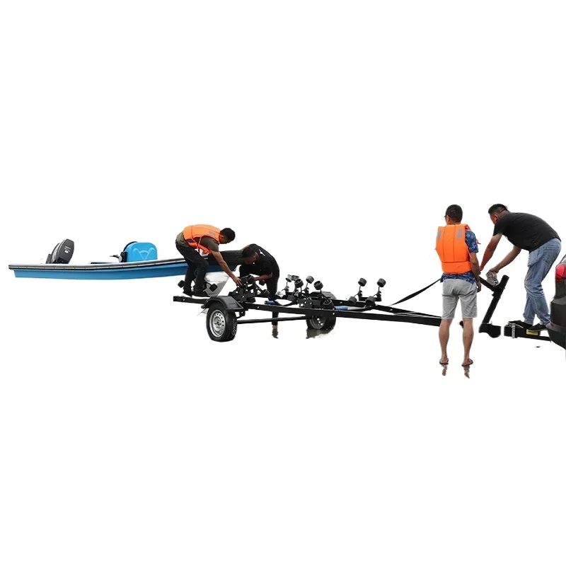 Boat trailer, rubber boat trailer frame, assault  fishing boat pull truck