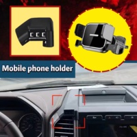 Car Phone Holder For Ford F150 SVT Raptor 2015-2018 Gravity Stand Mount Support Horizontal Mobile Bracket Accessories With Base