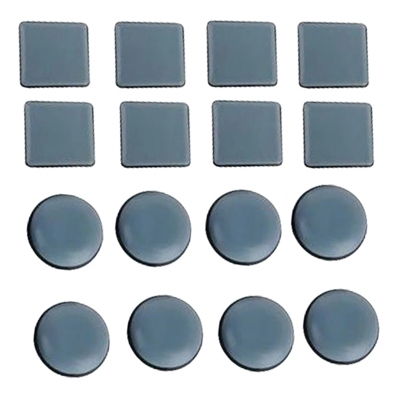 16pcs Furniture Sliders Self Adhesive pad Chair Glides for Floor Protections B03D