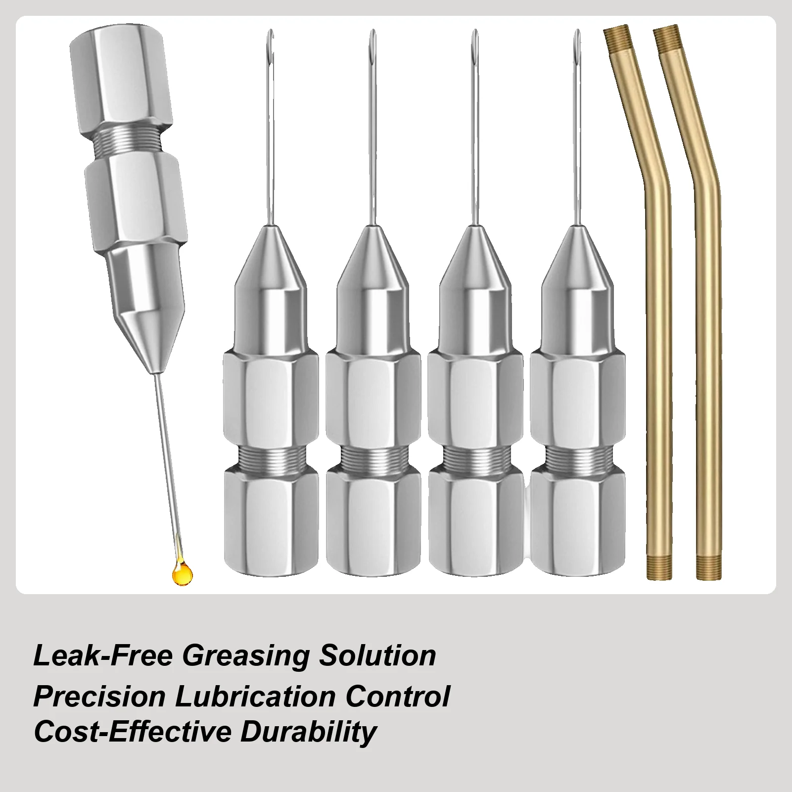 Grease Needle Nozzles Detachable Ultra-Slim Grease Needle Nozzles For Narrow Spaces For Truck Vehicle RV Sedan Automotive Pickup