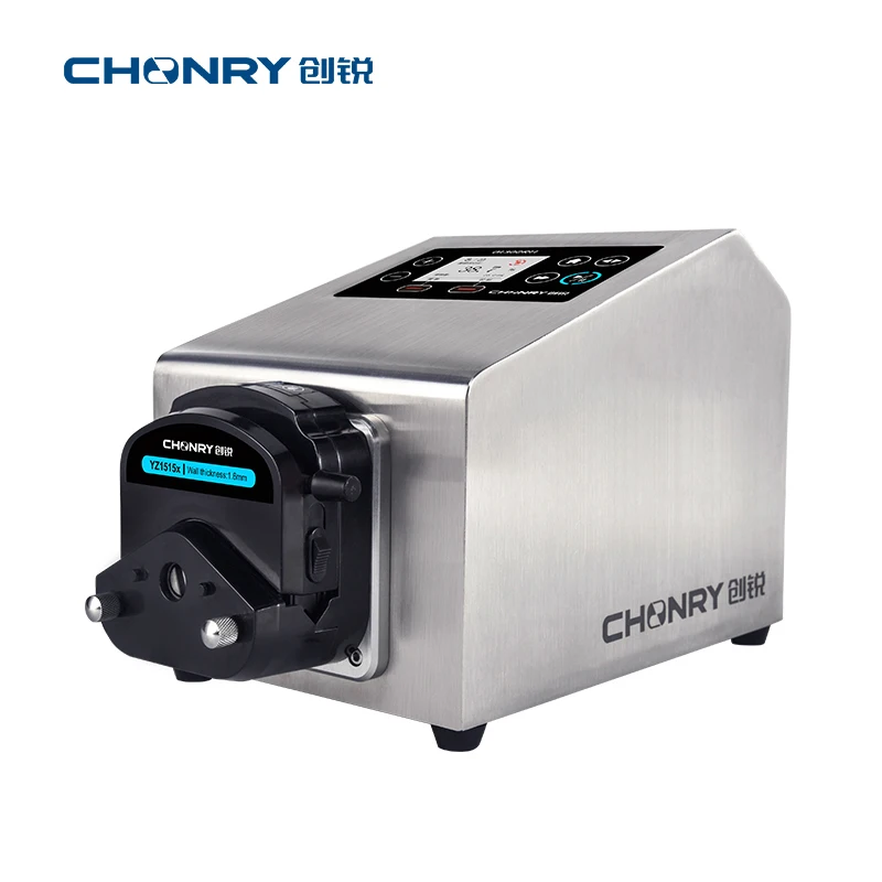 OI302RH مضخة تمعجية صناعية من الفولاذ المقاوم للصدأ حماية عالية IP65 نقل سائل متعدد القنوات