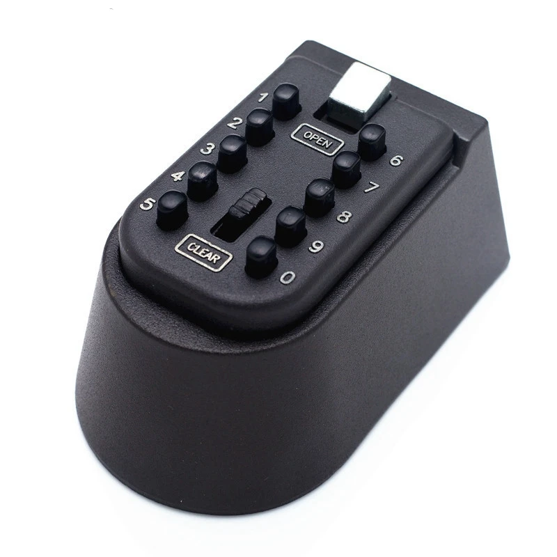 Smart Outdoor Key Storage Lock Box Push Button Combination Password Key Safety Box Walling Resettable Code Holder