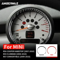 Carbon Fiber for Mini Cooper Hardtop R56 Clubman R55 R57 Accessories Interior Trim Car Center Console Speedometer Cover Sticker