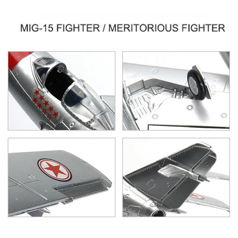 1/48 الاتحاد السوفياتي MiG-15 المقاتلة سلاح الجو الصيني أطقم منمذجة MIG 15 لعبة تجميع الطائرات فاتحة