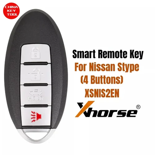 1 Uds Xhorse XSNIS2EN para Nissan llave remota inteligente de 4 botones