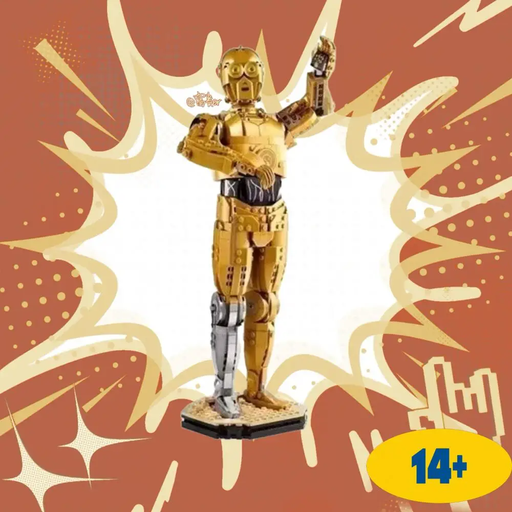 2025 nouveau 75398 bataille C-3PO droïde Figure modèle d'action blocs de construction briques 1140 pièces éducation pour les enfants cadeaux de noël