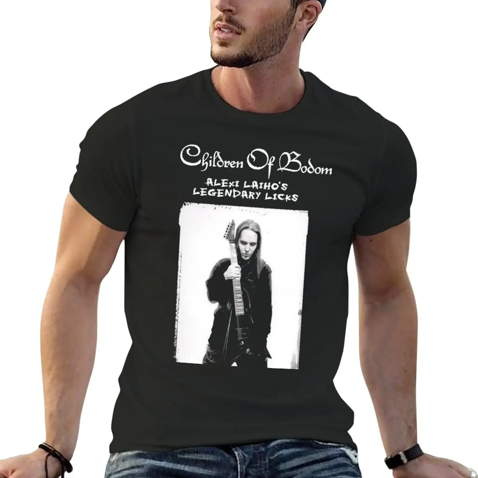 children of bodom alexi laiho alexi laiho alexi laiho T-Shirt plain cute tops men t shirts