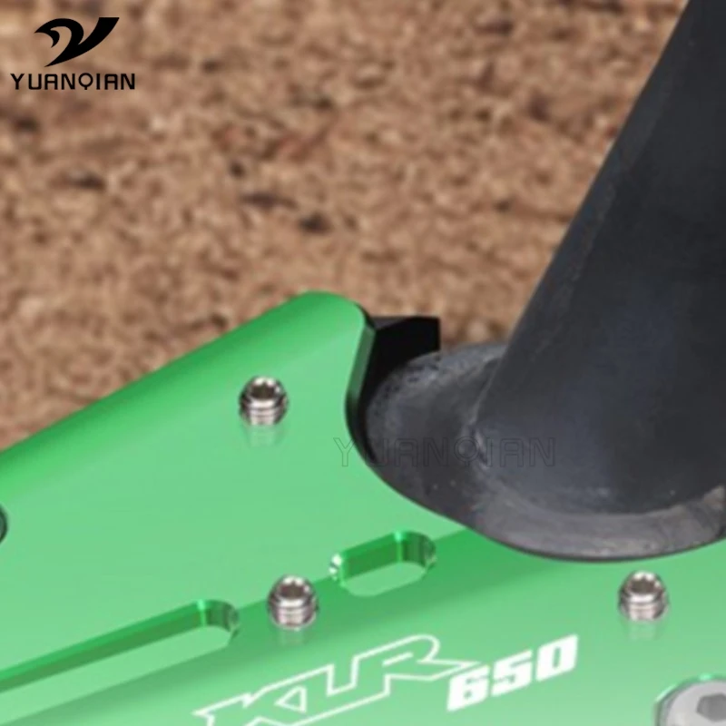 

Motorcycle For Kawasaki KLR650 KLR 650 2008-2024 2023 2022 Side Kickstand Extension Plate Kick Stand Enlarger Foot Pads Support