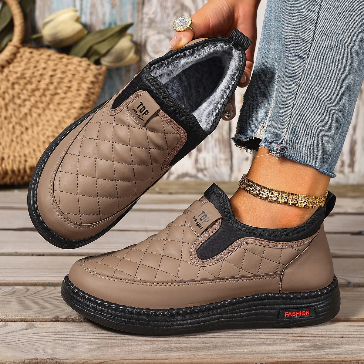 

Women's 2025 Winter Thickened Cotton Shoes Comfortable and Warm Casual All-Match Anti-Slip Free Shipping Women's Cotton Shoes