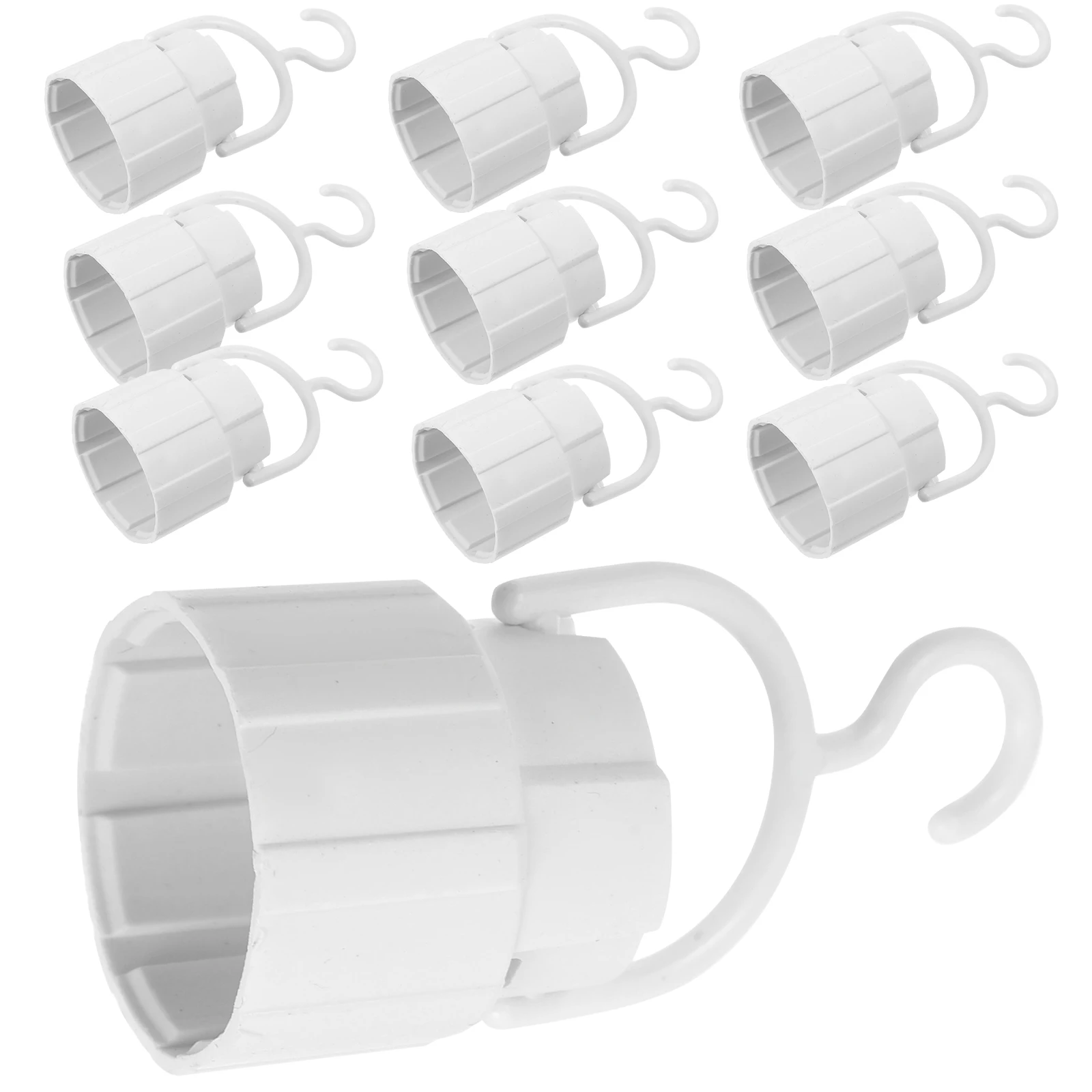 10 pcs Emergency LED Socket Plastic Adapter Hooks Camping Light Emergency Light Bulb Socket Holder Screw In Rechargeable Outdoor