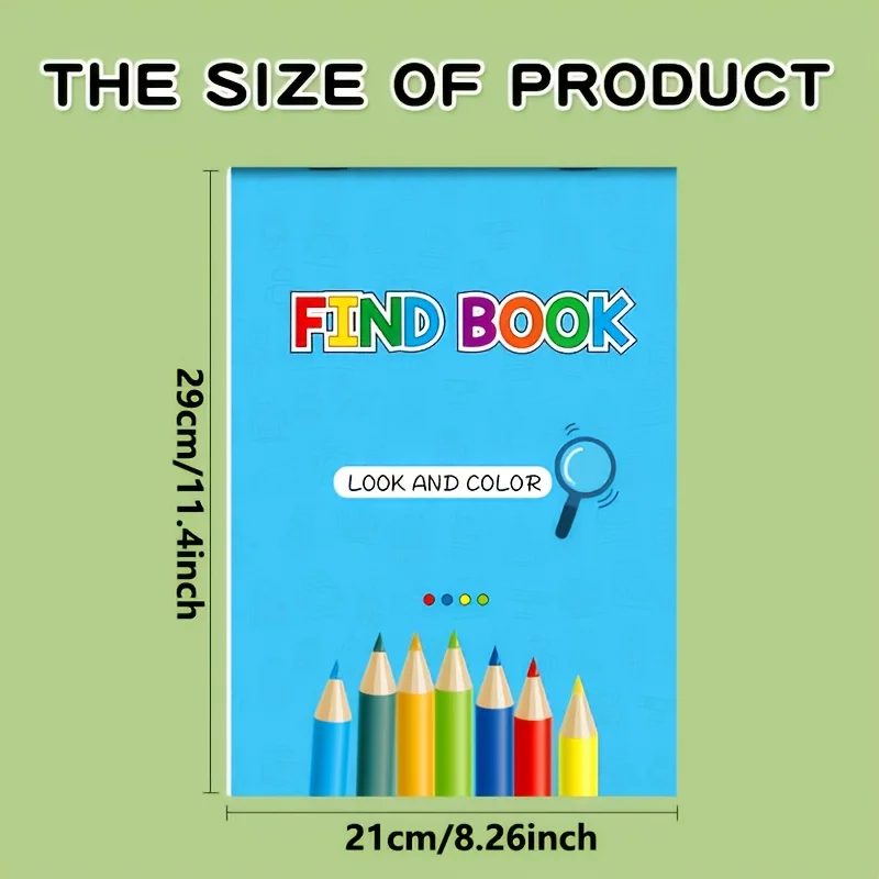 Find The Same Coloring Book,32-Page Quiet Activity Book with Matching Game,Graphics Find Color Book,Hidden Objects Coloring Book - view 4