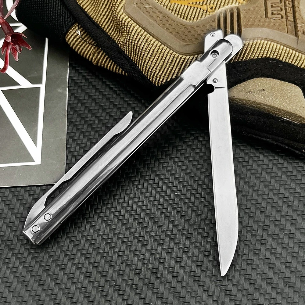 Outdoor Mini Camping Pocket Knife 5Cr13Mov Wilderness Hiking EDC Picnic Folding Knife Multifunctional Tool 420 Steel Handle