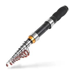 Portable Spin Fishing 1M/1.2M/1.5M/1.7M Rod Tough Carbon Fiber Power Telescopic Travel Sea Boat  Fishing Rod
