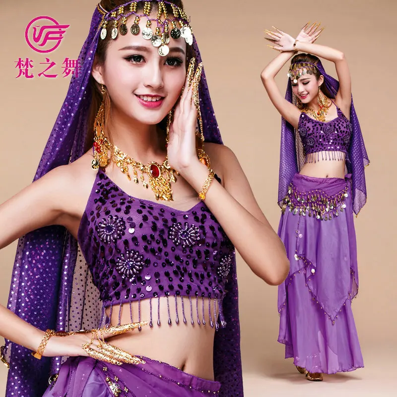 

4pcs/Set New Arrival Sexy Oriental Belly Dance Suits for Women Dancing Practising bellydance Costumes Design for Women