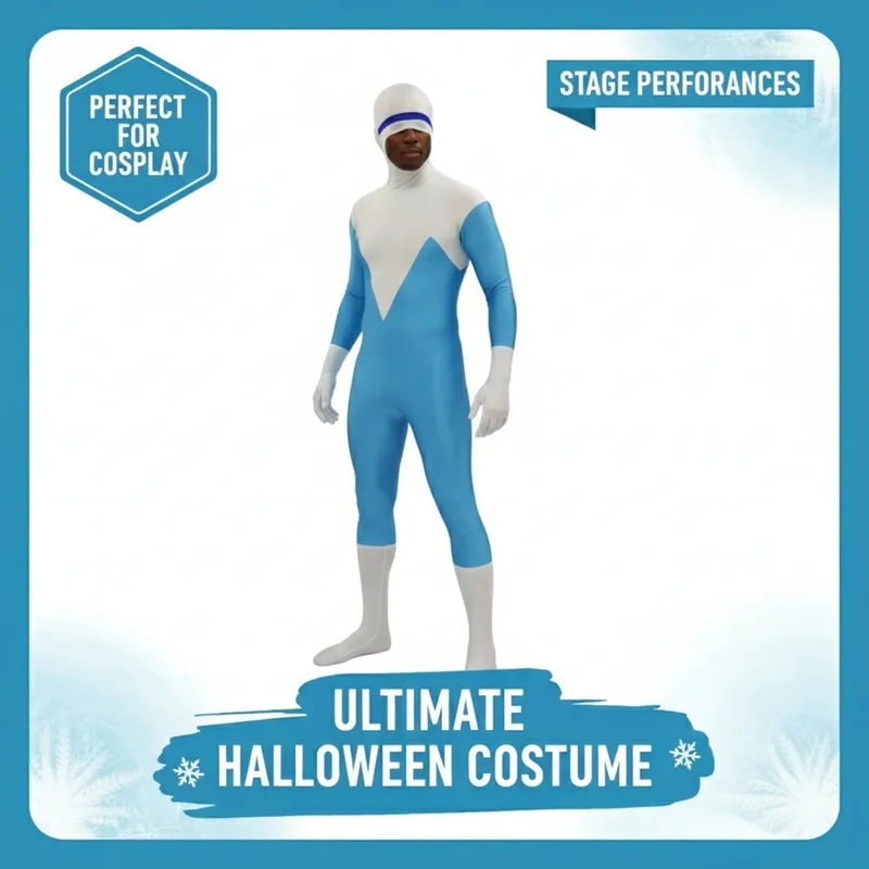 COSFrozone Cosplay Costume The Incredibles Bodysuit Superhero Jumpsuit for Halloween Stage Performance Women view 5