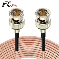 Cable RG179 de 75 ohmios, adaptador de conector BNC macho de ángulo recto a BNC macho para cámara de vídeo, videocámara SDI, HD-SDI/3G-SDI/4K/8K