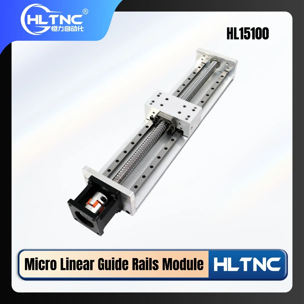

HLTNC Микролинейные направляющие Раздвижной стол Линейный модуль шириной 100 мм Ось Z Рельсы MGR12 SFU1605/1610 Шариковый винт для Nema23/24
